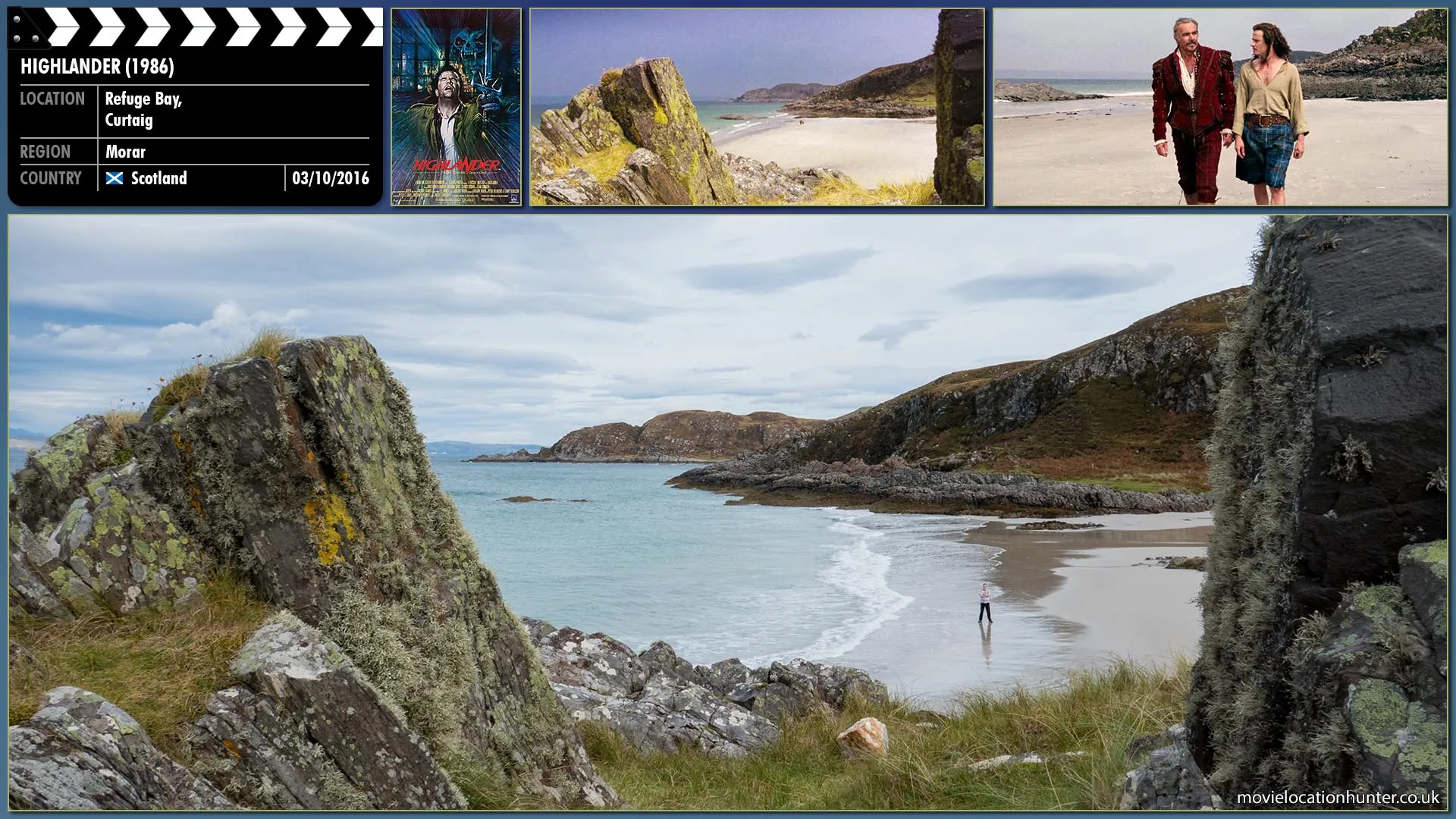 Filming location photo, shot in Scotland, for Highlander (1986). Scene description: Ramirez continues to train MacLeod and it is here that he first experiences the Quickening.